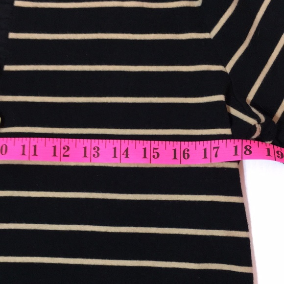 RALPH LAUREN long sleeve Top . Black/Cream - Picture 8 of 10